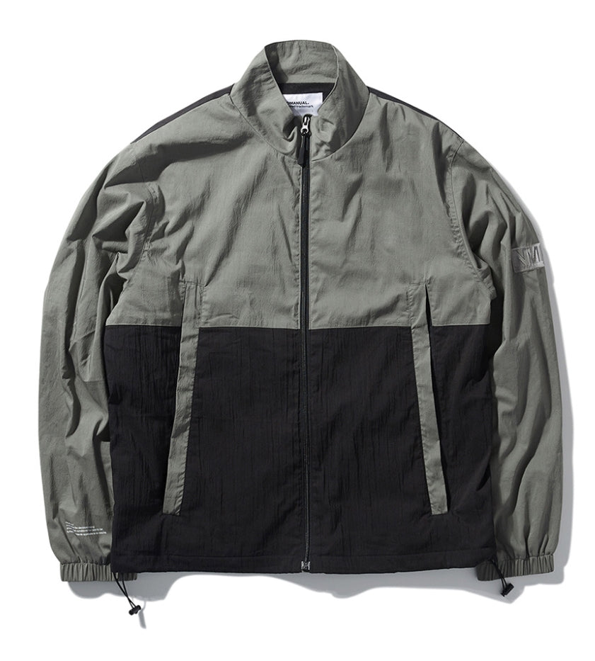 NOMANUAL(ノーマニュアル) NM PATCH TRAINING JACKET - KHAKI