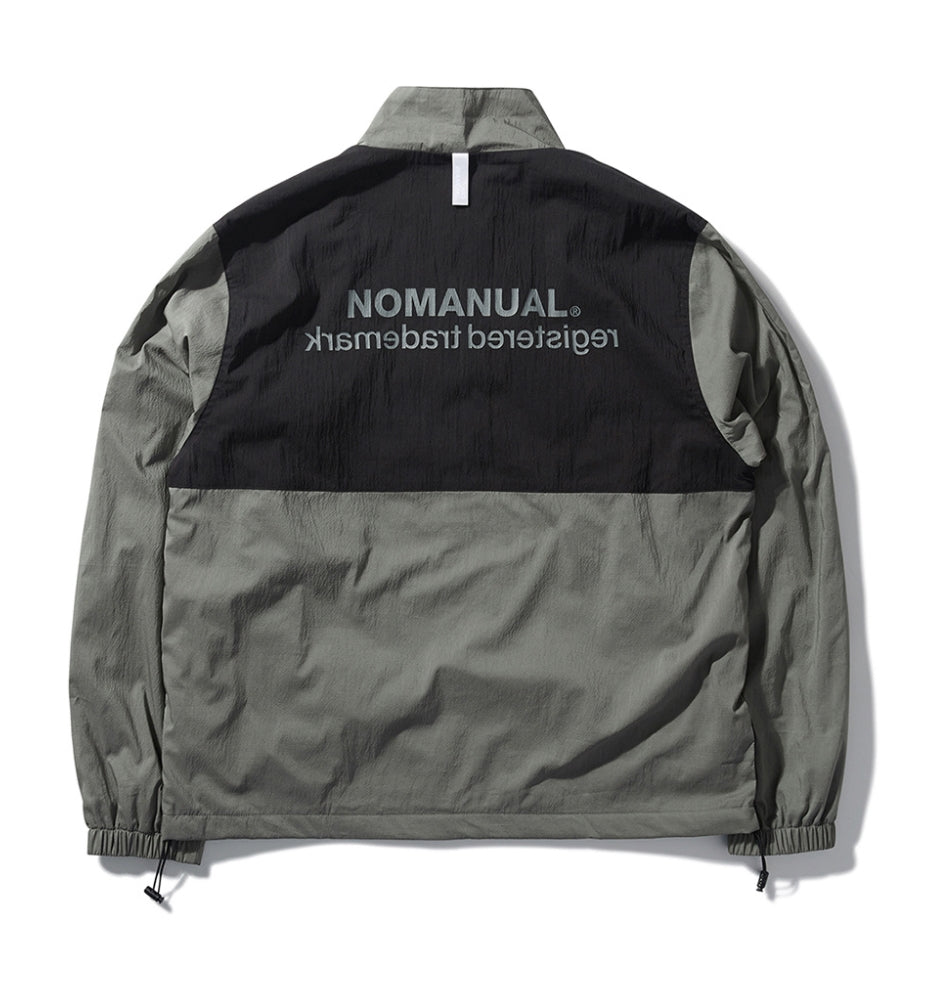 NOMANUAL(ノーマニュアル) NM PATCH TRAINING JACKET - KHAKI