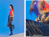 オージーオーディー(OZOD) SATIN GATHER PANTS_BLACK
