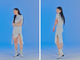 オージーオーディー(OZOD) SLIT SKIRT_WHITE