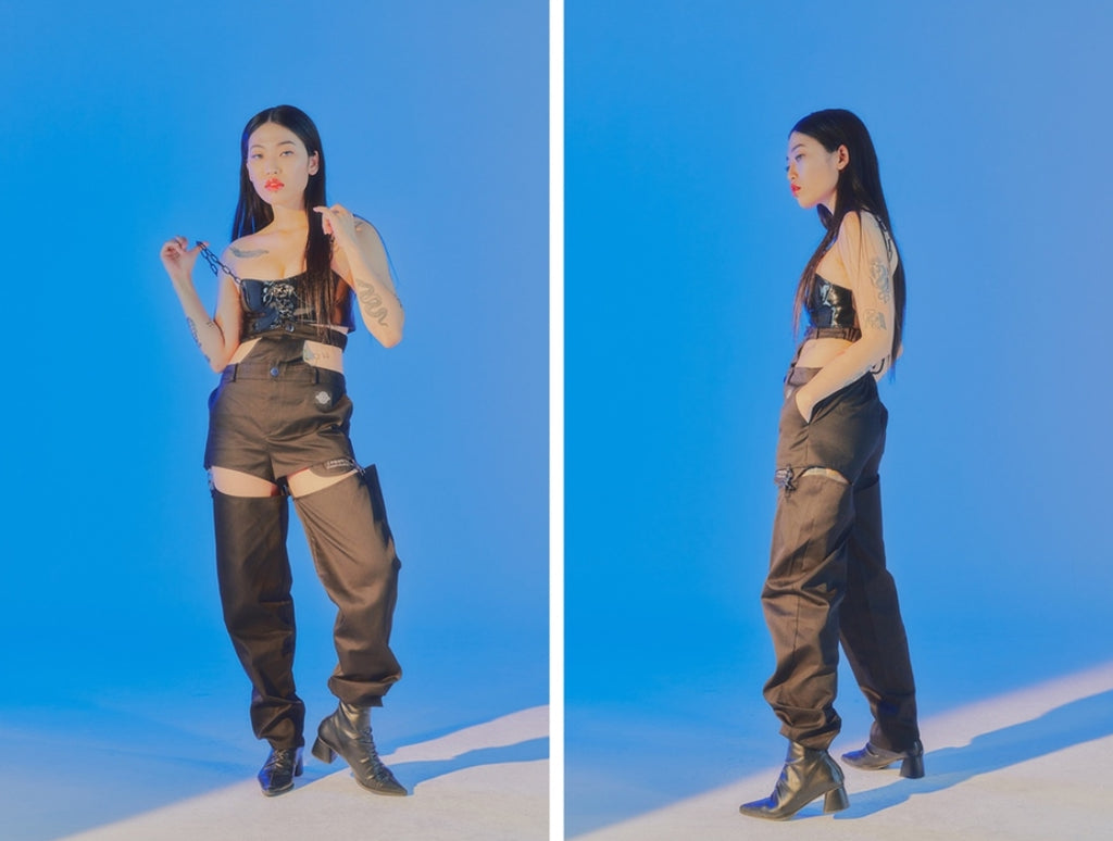 オージーオーディー(OZOD) FREEWILL DENIM PANTS_BLACK
