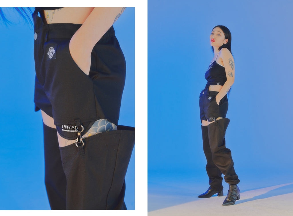 オージーオーディー(OZOD) FREEWILL DENIM PANTS_BLACK