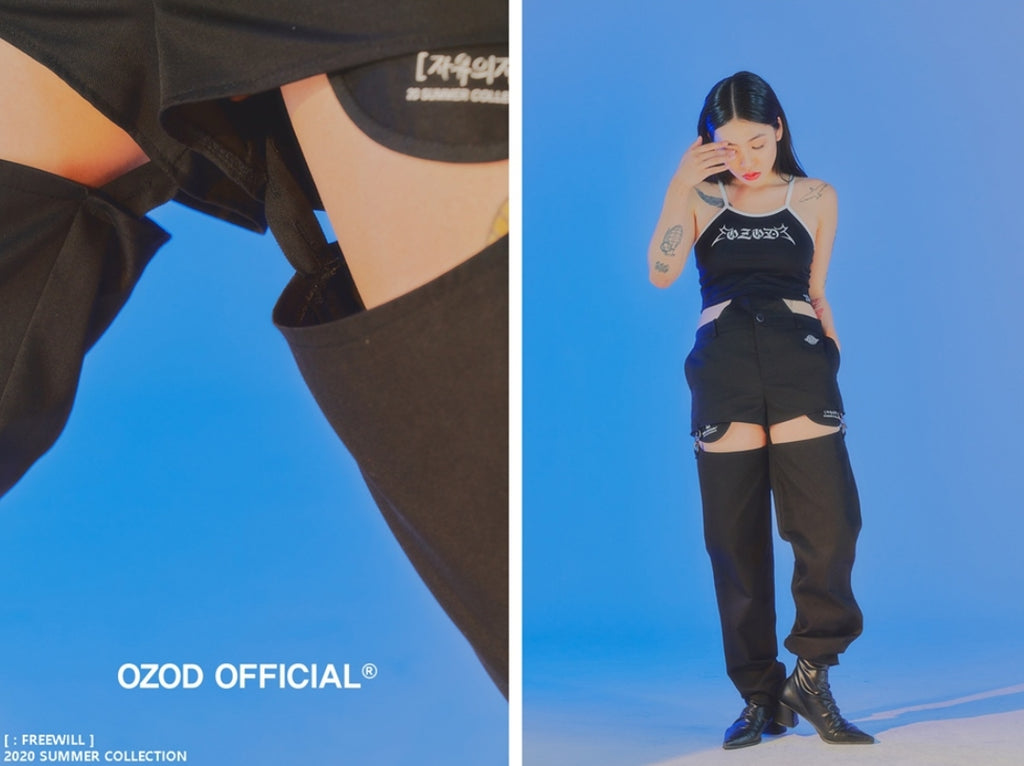オージーオーディー(OZOD) FREEWILL DENIM PANTS_BLACK