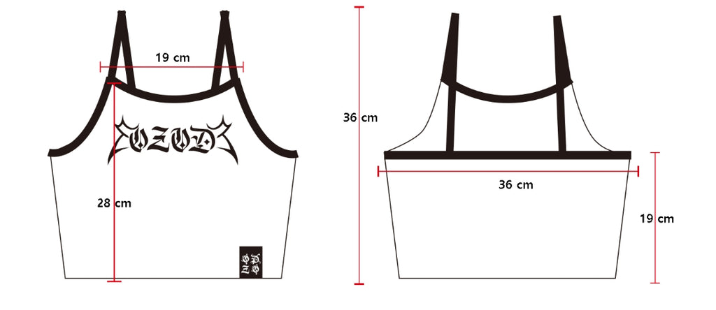 オージーオーディー(OZOD) LOGO TANK TOP_WHITE