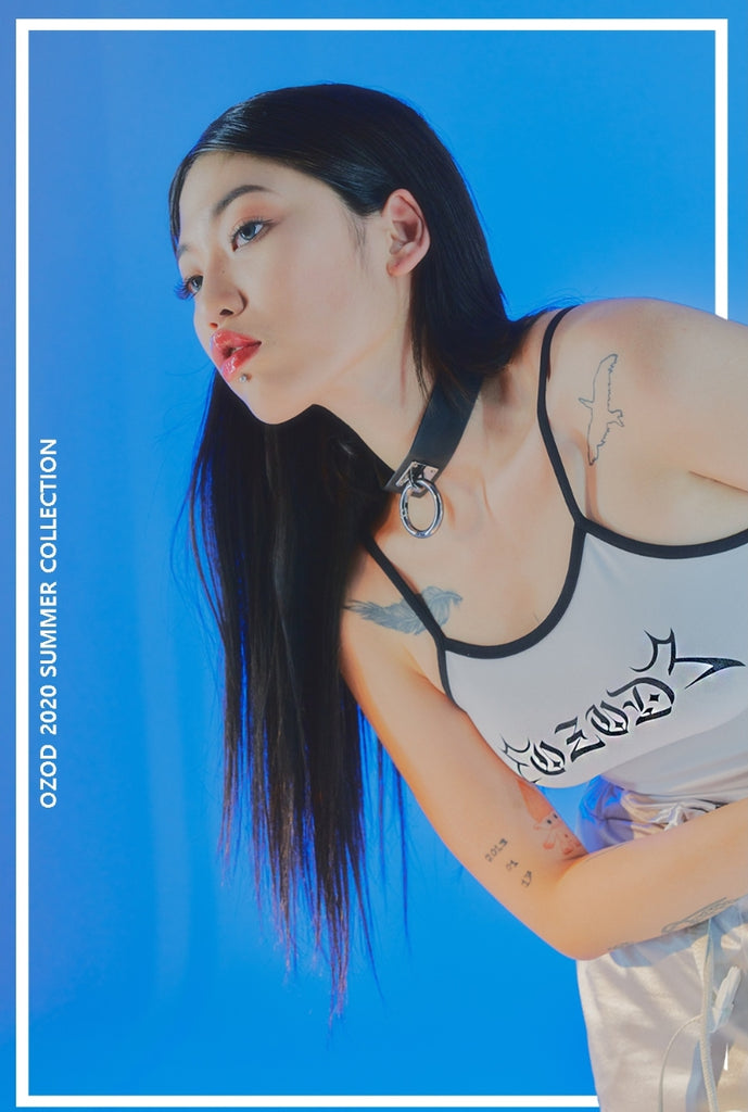 オージーオーディー(OZOD) LOGO TANK TOP_WHITE