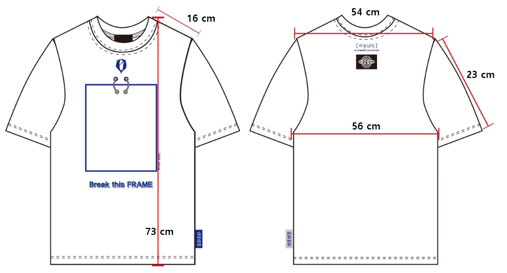 オージーオーディー(OZOD) PIERCING T-SHIRTS_WHITE