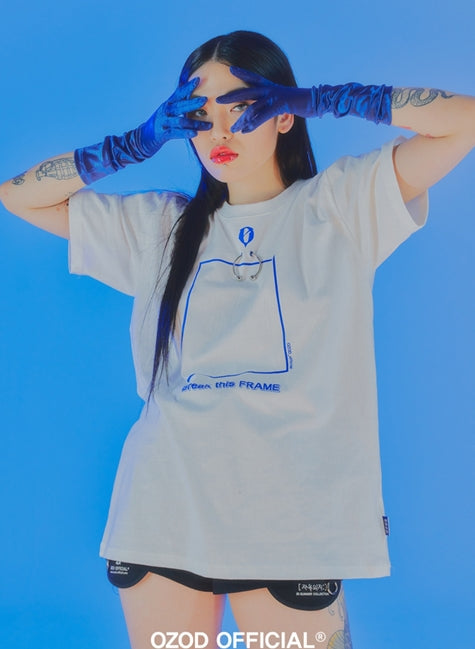 オージーオーディー(OZOD) PIERCING T-SHIRTS_WHITE