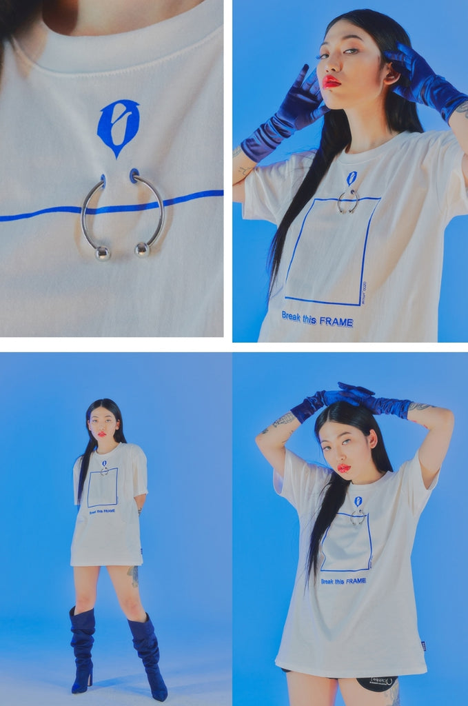 オージーオーディー(OZOD) PIERCING T-SHIRTS_WHITE