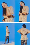 オージーオーディー(OZOD) LOGO T-SHIRTS_BEIGE