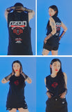 オージーオーディー(OZOD) UNBALANCE SLEEVELESS_BLACK