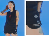 オージーオーディー(OZOD) UNBALANCE SLEEVELESS_BLACK