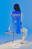 オージーオーディー(OZOD) UNBALANCE SLEEVELESS_BLUE
