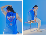 オージーオーディー(OZOD) UNBALANCE SLEEVELESS_BLUE