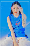 オージーオーディー(OZOD) UNBALANCE SLEEVELESS_BLUE