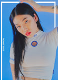 オージーオーディー(OZOD) THORN CROP TOP_WHITE
