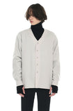 SSY(エスエスワイ)  v-neck iron tip shirt ivory