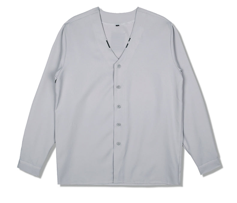 SSY(エスエスワイ)  v-neck iron tip shirt ivory