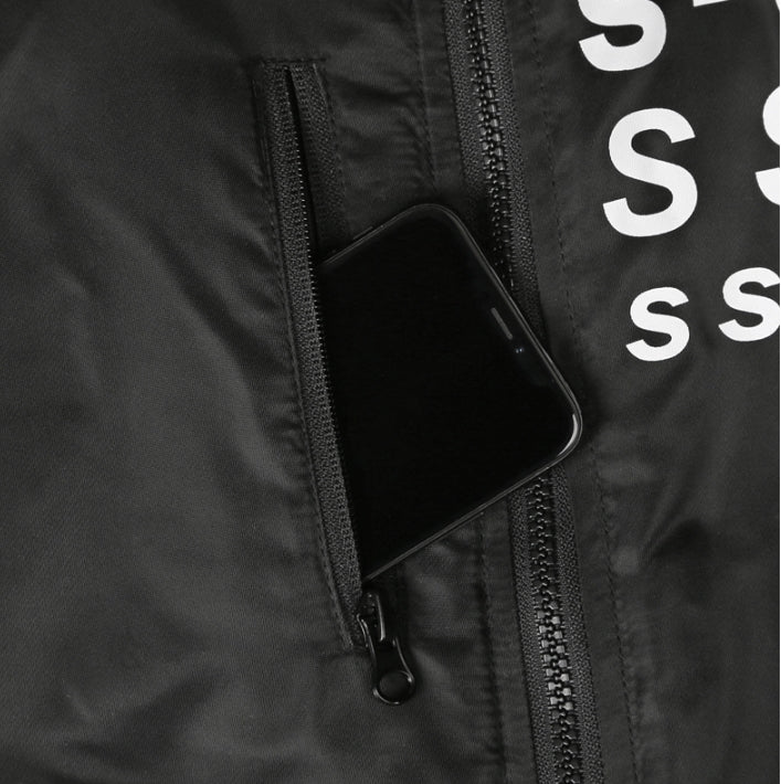 SSY(エスエスワイ)  company logo original airplane ma-1 jacket black
