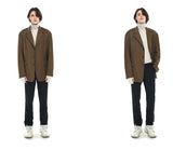 SSY(エスエスワイ)  iron tip oversize single blazer brown
