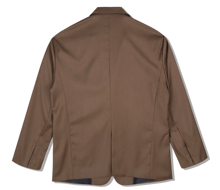 SSY(エスエスワイ)  iron tip oversize single blazer brown