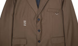 SSY(エスエスワイ)  iron tip oversize single blazer brown