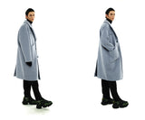 SSY(エスエスワイ)  overfit heavy plate wool single coat blue