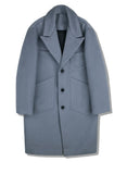 SSY(エスエスワイ)  overfit heavy plate wool single coat blue