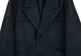 SSY(エスエスワイ)  overfit heavy plate wool single coat grey