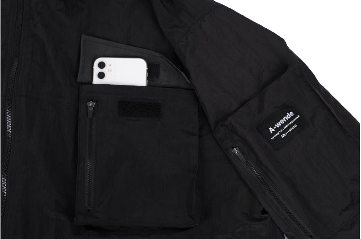 オウェンド(A-WENDE)   nylon metal jacket  (black)