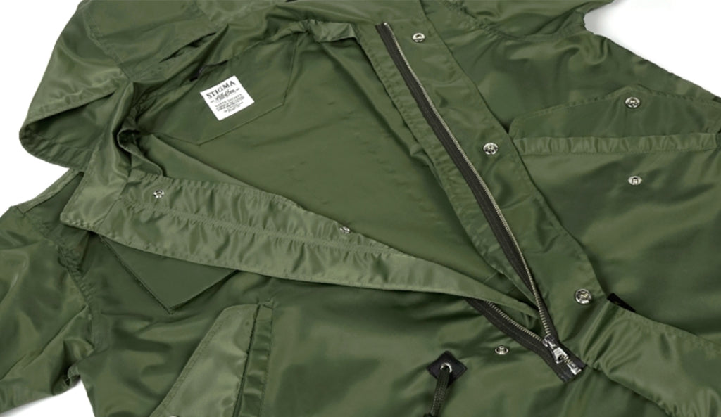 STIGMA(スティグマ)  CROSS OVERSIZED PARKA KHAKI