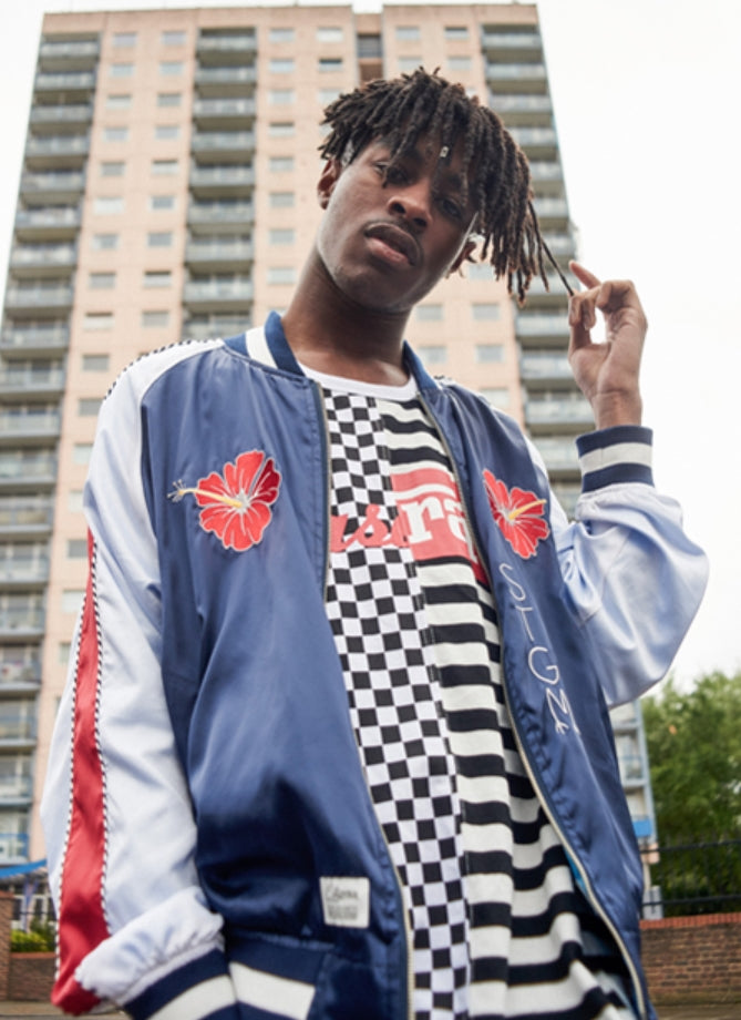 STIGMA(スティグマ)  GUADALUPE REVERSIBLE SOUVENIR JACKET NAVY