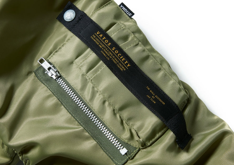 STIGMA(スティグマ) INVADER OVERSIZED MA-1 JACKET KHAKI