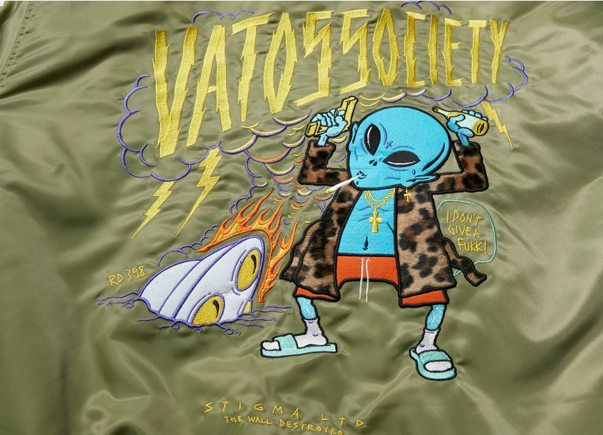 STIGMA(スティグマ) INVADER OVERSIZED MA-1 JACKET KHAKI