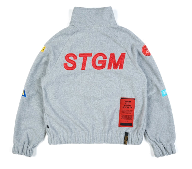 STIGMA(スティグマ)  STGM OVERSIZED FLEECE TRACK JACKET GREY
