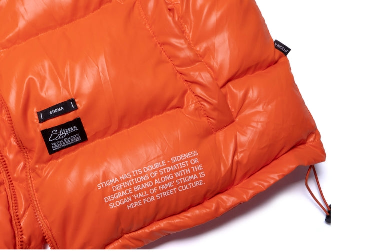 STIGMA(スティグマ)  FLIGHT SHORT PADDING JACKET ORANGE