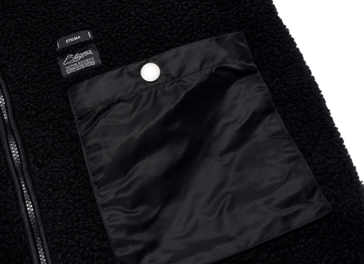 STIGMA(スティグマ)  TRIANGLE OVERSIZED SHEARLING COAT BLACK