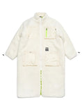 STIGMA(スティグマ)  TRIANGLE OVERSIZED SHEARLING COAT WHITE