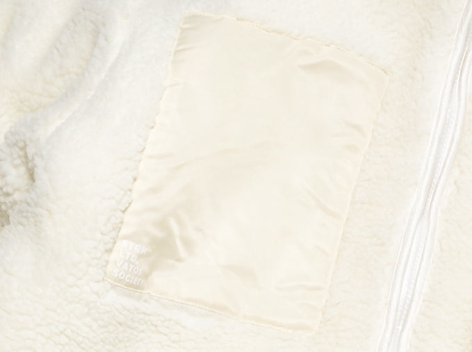 STIGMA(スティグマ)  TRIANGLE OVERSIZED SHEARLING COAT WHITE