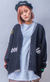 STIGMA(スティグマ)   LIGHTNING OVERSIZED WOOL CARDIGAN BLACK