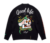 STIGMA(スティグマ)   LIGHTNING OVERSIZED WOOL CARDIGAN BLACK