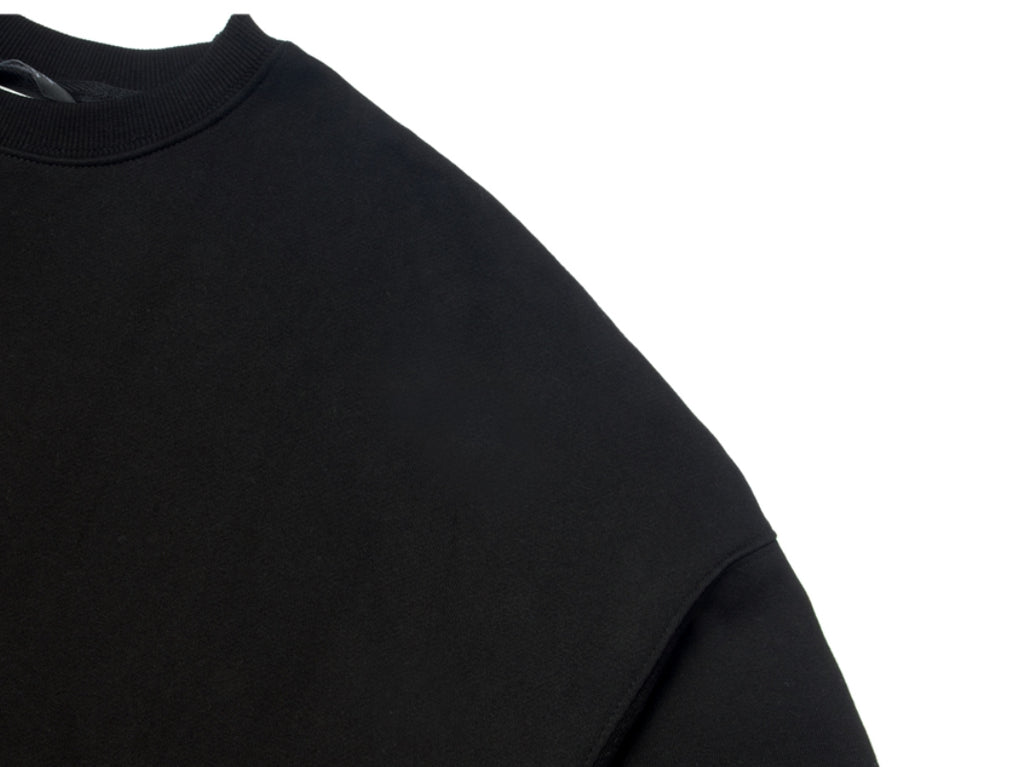 ART OVERSIZED HEAVY SWEAT CREWNECK BLACK