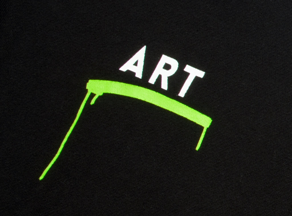 ART OVERSIZED HEAVY SWEAT CREWNECK BLACK