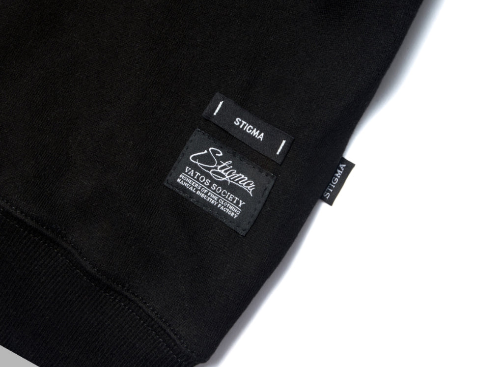 ART OVERSIZED HEAVY SWEAT CREWNECK BLACK