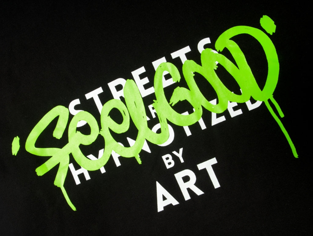 ART OVERSIZED HEAVY SWEAT CREWNECK BLACK