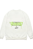 ART OVERSIZED HEAVY SWEAT CREWNECK WHITE