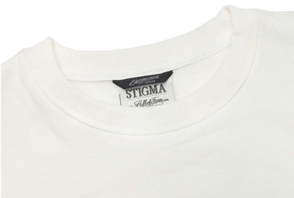 ART OVERSIZED HEAVY SWEAT CREWNECK WHITE