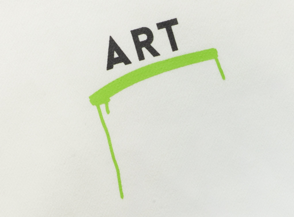 ART OVERSIZED HEAVY SWEAT CREWNECK WHITE