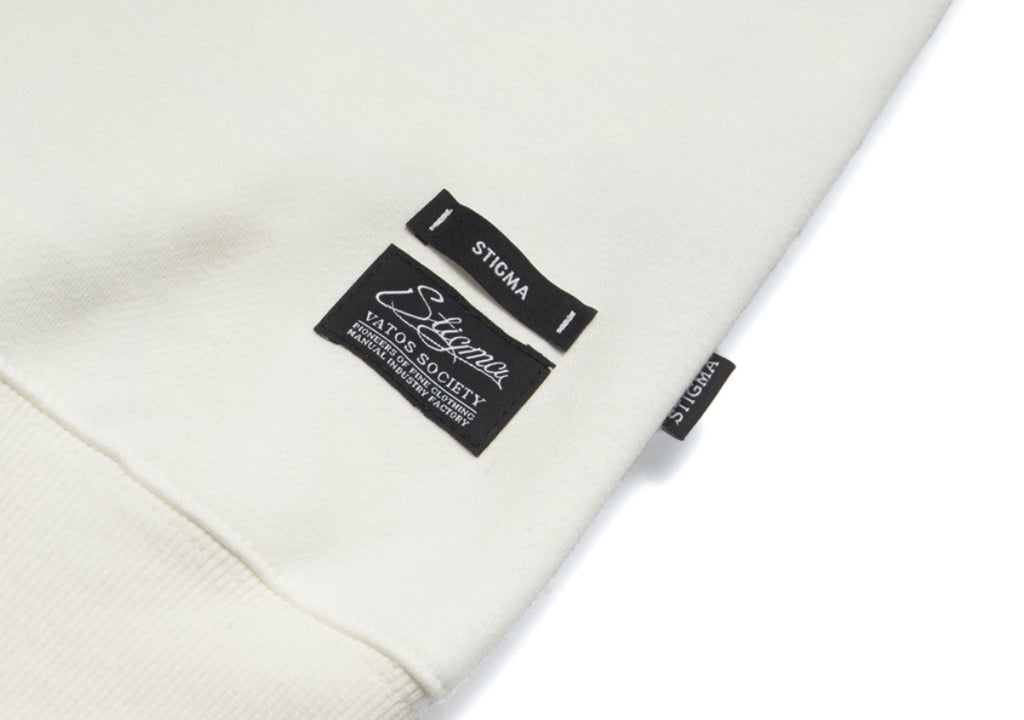 ART OVERSIZED HEAVY SWEAT CREWNECK WHITE