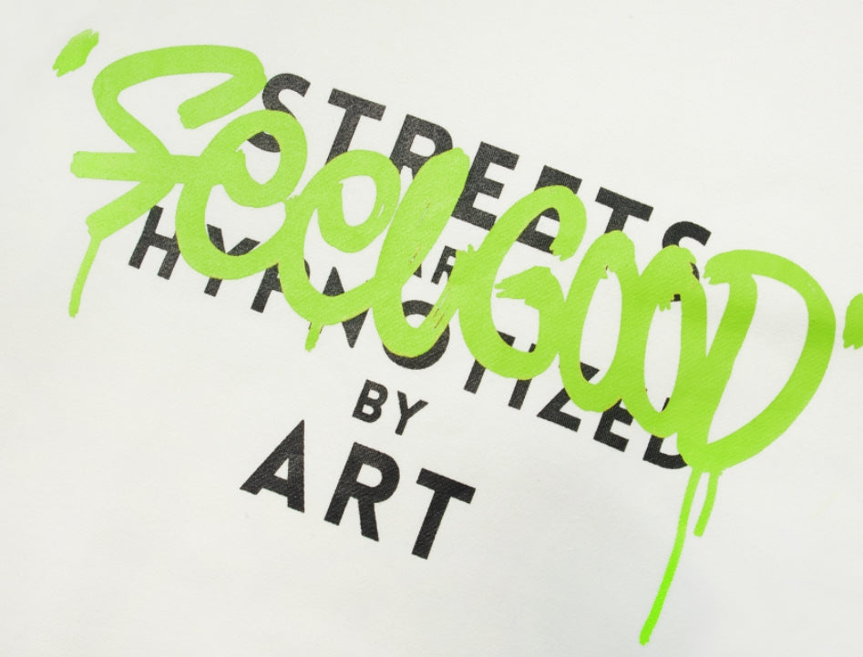 ART OVERSIZED HEAVY SWEAT CREWNECK WHITE