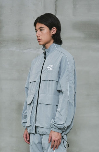 オーワイ(OY) 	U REFLECTIVE TRACK JACKET-GREY